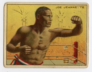 1910 Boxer Joe Jeanette - Honest Boxing Card