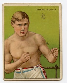 1910 Boxer Frank Klaus - Honest Boxing Card