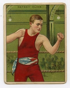 1910 Boxer Patsey Kline - Honest Boxing Card