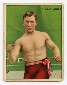 1910 Boxer Billy West - Honest Boxing Card