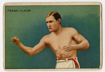 1910 Boxer Frank Klaus - Honest Boxing Card