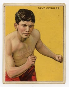 1910 Boxer Dave Deshler - Honest Boxing Card