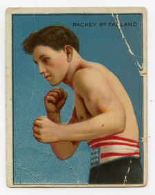 1910 Boxer Packey McFarland - Honest Boxing Card