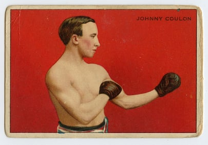 1910 Boxer Johnny Coulon - Honest Boxing Card