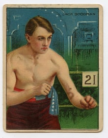 1910 Boxer Jack Goodman - Honest Boxing Card