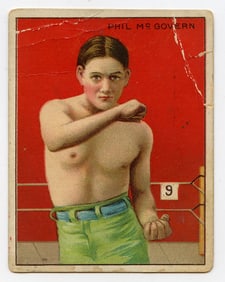 1910 Boxer Phil McGovern - Honest Boxing Card