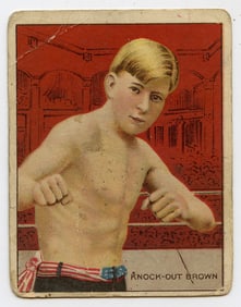 1910 Boxer Valentine (Knockout) Brown - Honest Boxing Card
