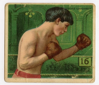 1910 Boxer Young Loughrey - Mecca Boxing Card