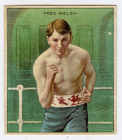 1910 Boxer Fred Welsh - Mecca Boxing Card