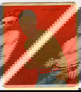 1910 Boxer Abe Attell  -  Mecca Boxing Card: The provenance is from a deceased collector in Palm Beach. We have included quality images to show it's actual condition. This lot is located in Boca Raton, Fl and its shipment will be made directly b