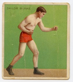 1910 Boxer Sailor Burke - Mecca Boxing Card