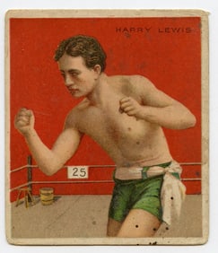 1910 Boxer Harry Lewis - Mecca Boxing Card