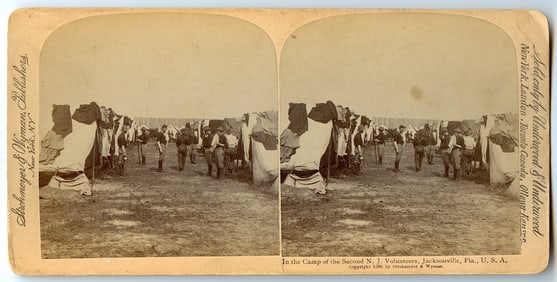 Rare Real Photo Stereoview Spanish & Phillipine-American War