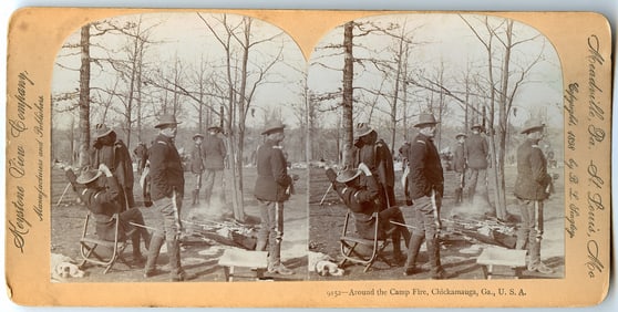 Rare Real Photo Stereoview Spanish & Phillipine-American War