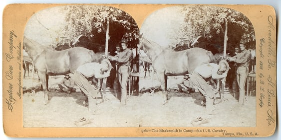 Rare Real Photo Stereoview Spanish & Phillipine-American War