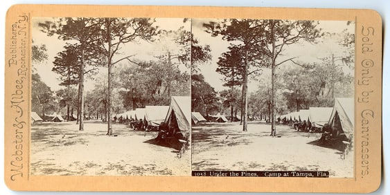Rare Real Photo Stereoview Spanish & Phillipine-American War