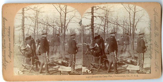 Rare Real Photo Stereoview Spanish & Phillipine-American War