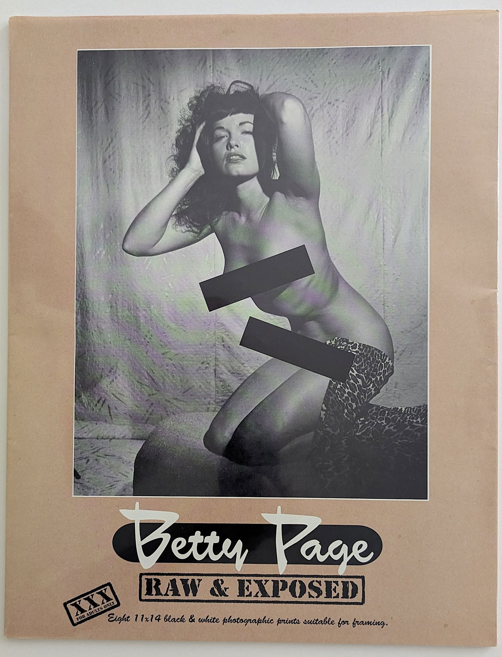 Betty Page Raw & Exposed - Eight 11" x 14" Photographic Prints (1 of 2)