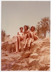 Pin Up Kodak Print Photo Naturalism Nude 3.5" x 5" Ca 1970s - 1990s