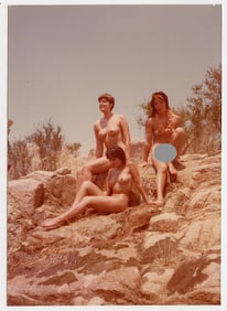 Pin Up Kodak Print Photo Naturalism Nude 3.5" x 5" Ca 1970s - 1990s