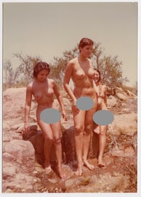 Pin Up Kodak Print Photo Naturalism Nude 3.5" x 5" Ca 1970s - 1990s