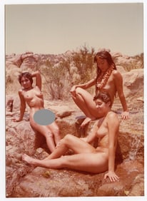 Pin Up Kodak Print Photo Naturalism Nude 3.5" x 5" Ca 1970s - 1990s