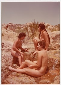 Pin Up Kodak Print Photo Naturalism Nude 3.5" x 5" Ca 1970s - 1990s