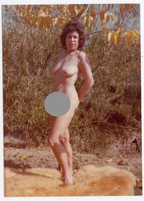 Pin Up Kodak Print Photo Naturalism Nude 3.5" x 5" Ca 1970s - 1990s