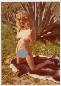 Pin Up Kodak Print Photo Naturalism Nude 3.5" x 5" Ca 1970s - 1990s