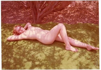 Pin Up Kodak Print Photo Naturalism Nude 3.5" x 5" Ca 1970s - 1990s