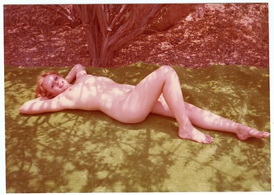 Pin Up Kodak Print Photo Naturalism Nude 3.5" x 5" Ca 1970s - 1990s