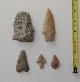 Authentic Antique Native American Artifact Museal Lot
