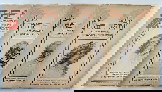 Set 4 THE FRA A Journal Of Affirmation, 1908 - 1910: This lot comes from the estate of a dedicated collector during many years. Her collection has been meticulously stored since its acquisition. Several of her collectibles have been acquired in the past