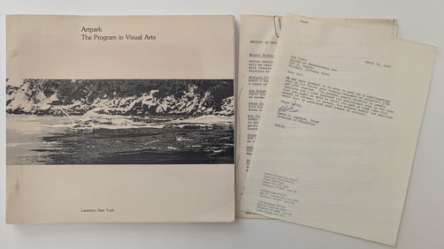 Artpark: The Program in Visual Arts Sharon, 1976