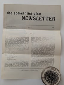 The Something Else NEWSLETTER - Newscard No. 15 April 1972