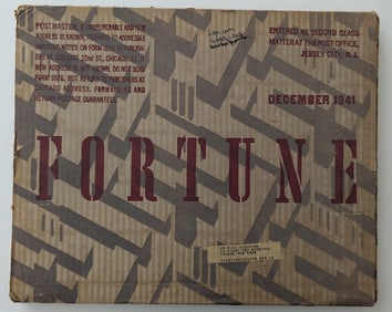 RARE FIND December 1941 Fortune Magazine by Fernand Leger