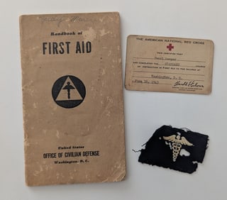 Museal Group 3 Ephemera WW2 American National Red Cross