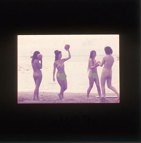 Vintage 20th C. 35mm Art Slide American Naturalism Nudism
