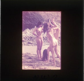 Vintage 20th C. 35mm Art Slide American Naturalism Nudism