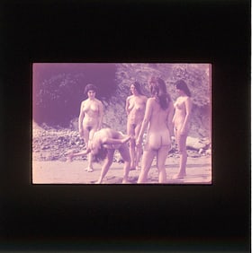 Vintage 20th C. 35mm Art Slide American Naturalism Nudism