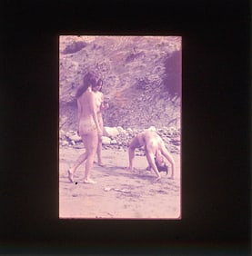 Vintage 20th C. 35mm Art Slide American Naturalism Nudism