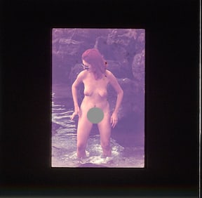 Vintage 20th C. 35mm Art Slide American Naturalism Nudism