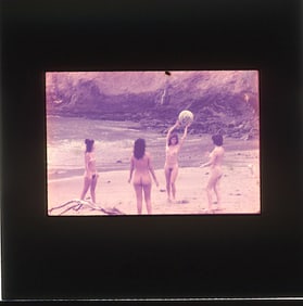 Vintage 20th C. 35mm Art Slide American Naturalism Nudism