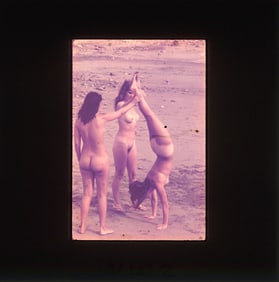 Vintage 20th C. 35mm Art Slide American Naturalism Nudism