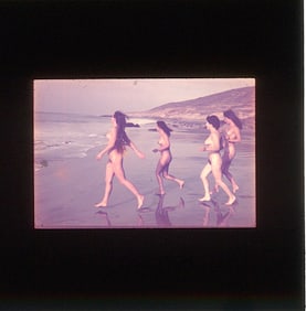 Vintage 20th C. 35mm Art Slide American Naturalism Nudism