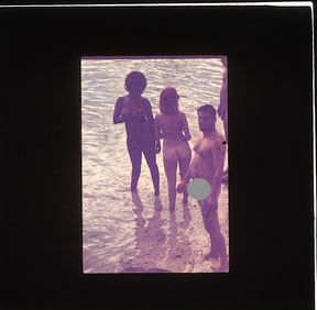 Vintage 20th C. 35mm Art Slide American Naturalism Nudism