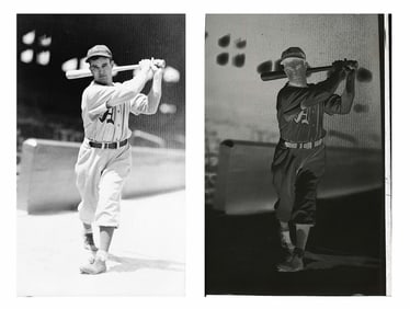 Vintage 1937 Defender Negative - Professional Baseball Player