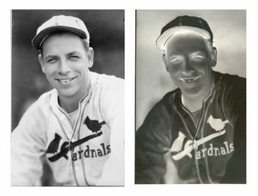 Vintage 1937 Defender Negative - Professional Baseball Player