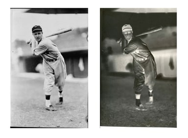 Vintage 1937 Defender Negative - Professional Baseball Player