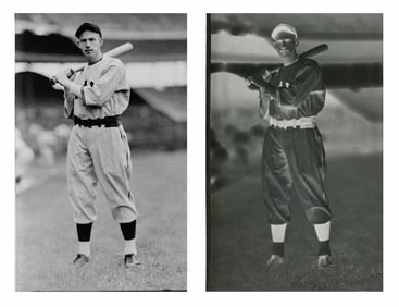 Vintage 1937 Defender Negative - Professional Baseball Player